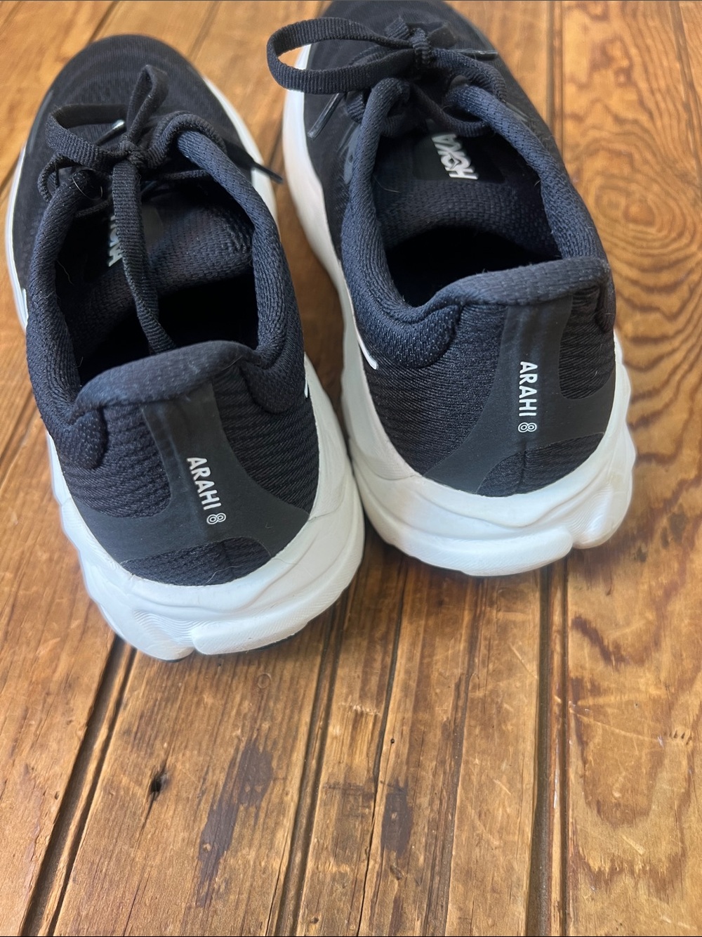 Hoka Women’s Ahari Black and White Running Shoes Sneakers size 8 wide - Picture 3 of 8